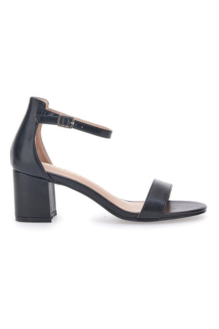 First Lady 402 Schwarze Sandalen mit Blockabsatz