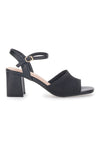 Schwarze First Lady Sandalen mit Blockabsatz 422