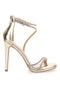 Goldene Sandalen mit 12 cm Absatz First Lady 411