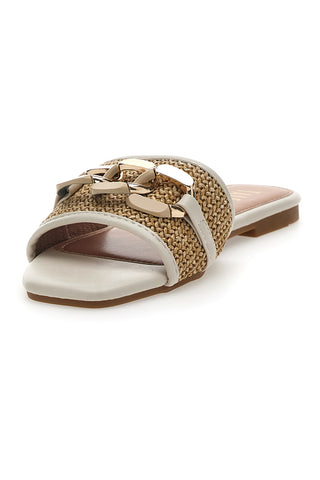 Ciabatte Flat Bianche Talemi 10181