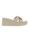 Ciabatte con Zeppa Beige Rock'n Doll 390275