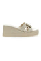 Ciabatte con Zeppa Beige Rock'n Doll 390275