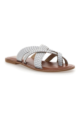 Weiße Hausschuhe mit Flip-Flops im Pittarello-Look 4582