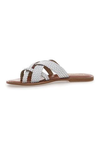 Weiße Hausschuhe mit Flip-Flops im Pittarello-Look 4582