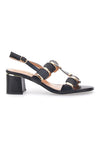 Die ersten schwarzen Slingback-Sandalen mit Absatz 22162