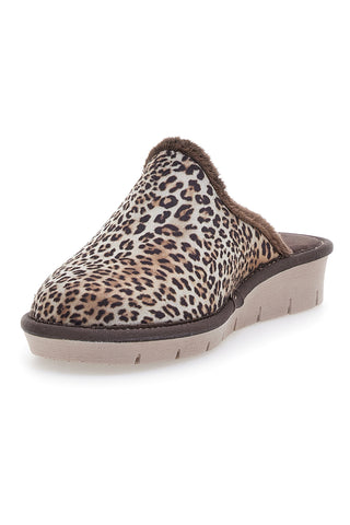 Pantofole marroni Animalier Beego 6332