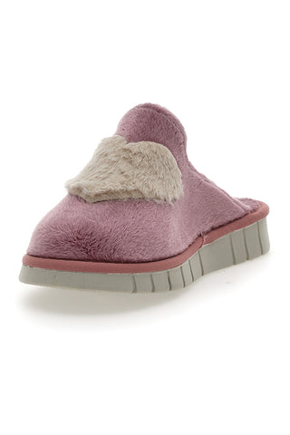 Rosa Hausschuhe mit Beego-Herz 7883