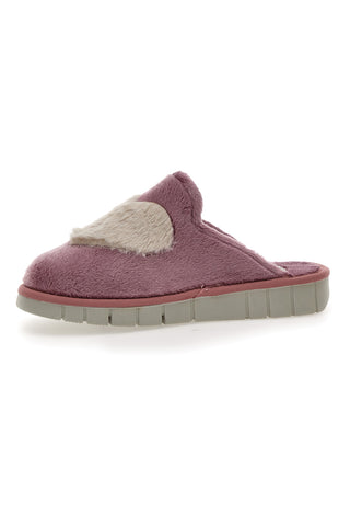 Rosa Hausschuhe mit Beego-Herz 7883