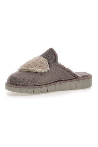 Pantofole Taupe con Cuore Beego 7883
