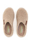 Beego 7485 taupefarbene Teddy-Hausschuhe
