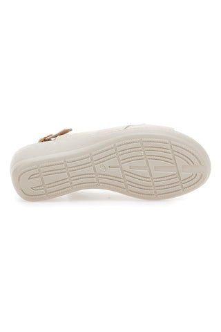 Beige Slingback-Plateau-Sandalen My Time MIN9180