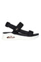 Skechers Uno – Summer Stand2 Vegane schwarze Sandalen mit Klettverschluss