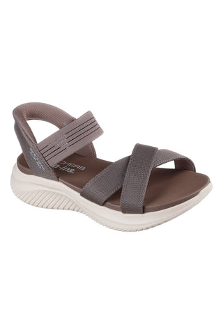 Sandalo Slingback Vegani Grigi Skechers Ultra Flex 3.0 - Never Better