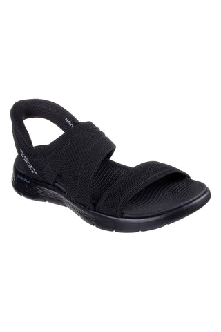 Schwarze Slip-In-Sandalen SKECHERS GO WALK FLEX SANDAL ENTICING
