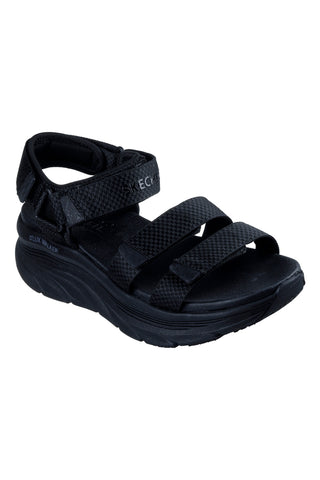 Sandali neri vegani Skechers D'Lux Walker going-out vibes