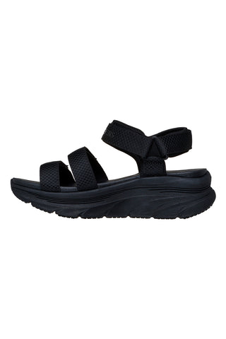 Sandali neri vegani Skechers D'Lux Walker going-out vibes