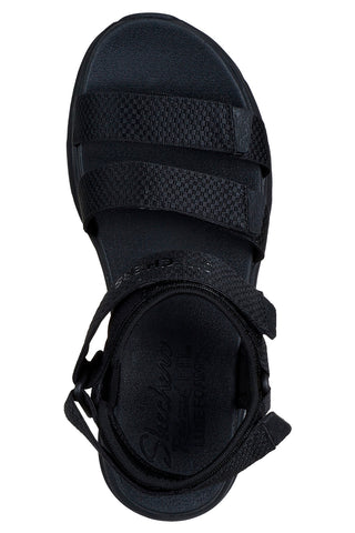 Sandali neri vegani Skechers D'Lux Walker going-out vibes
