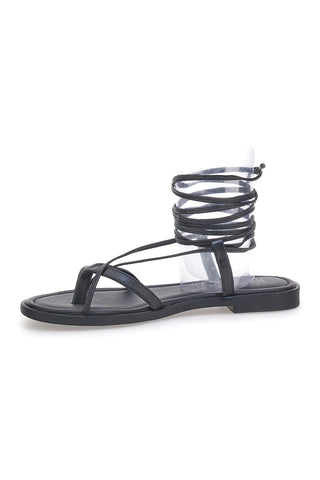 Schwarze Gladiator-Sandalen mit Flip-Flops PITTARELLO SUN A6700101