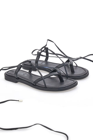 Schwarze Gladiator-Sandalen mit Flip-Flops PITTARELLO SUN A6700101