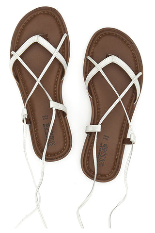 Sandali bianchi alla schiava in pelle Pittarello Sun TIMA670