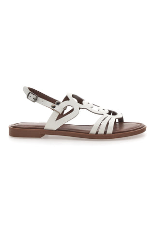Sandali Bianchi In Vera Pelle Pittarello Sun A6440102