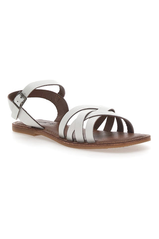 Sandali Bianchi In Vera Pelle Pittarello Sun A99311102