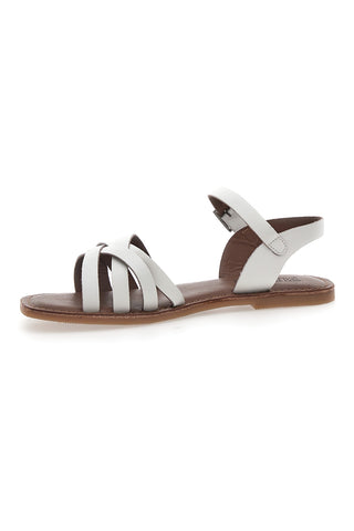 Sandali Bianchi In Vera Pelle Pittarello Sun A99311102