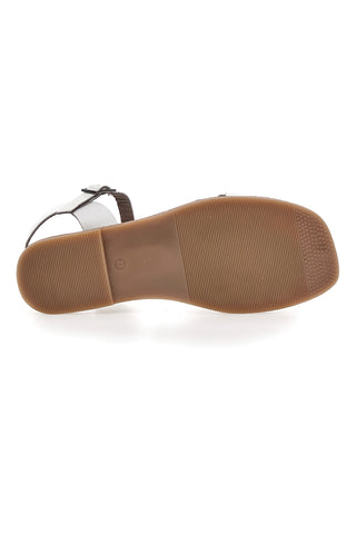 Sandali Bianchi In Vera Pelle Pittarello Sun A99311102