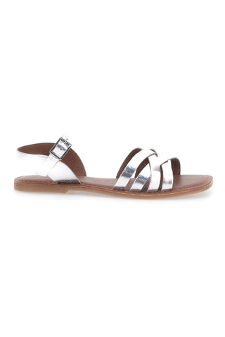 Sandali Argento con Punta Squadrata e Tomaia in Pelle PITTARELLO SUN A99311104