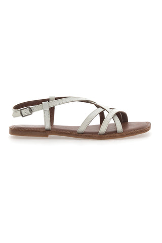 Sandali Bianchi con Tomaia Incrociata PITTARELLO SUN A99361102
