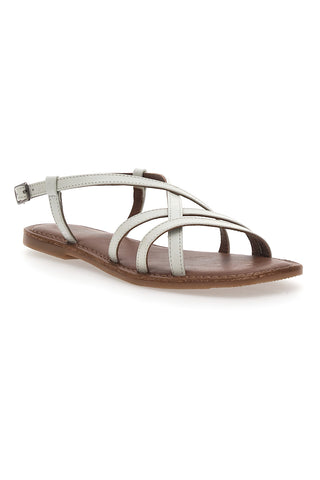 Sandali Bianchi con Tomaia Incrociata PITTARELLO SUN A99361102
