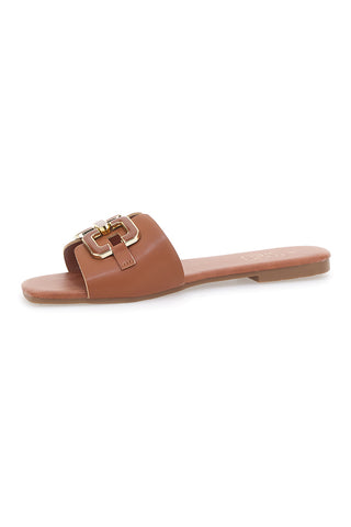 Brauner flacher Slipper MON DIEU PRE5413P