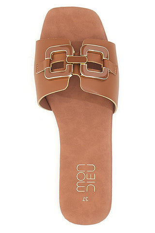 Brauner flacher Slipper MON DIEU PRE5413P