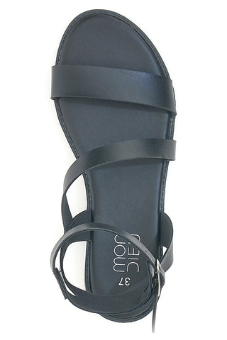 Schwarze Sandalen mit Knöchelriemen MON DIEU PREA440