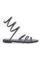 Sandali Alla Schiava Neri con Glitter THE FIRST CHIC PRE9300