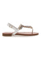 Sandali Bianchi con Strass The First Chic PRE3008