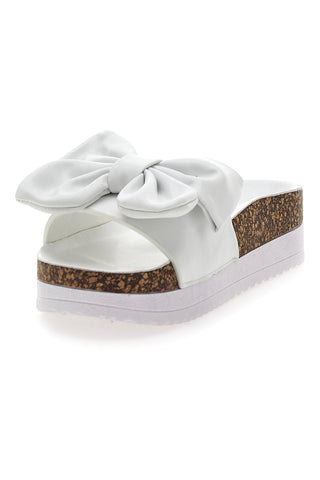 Ciabatte Bianche Con Fiocco Laura Biagiotti 8634