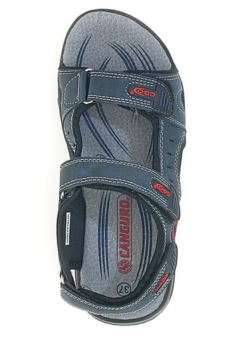 Sandali blu con chiusura a strappo Canguro CA1002