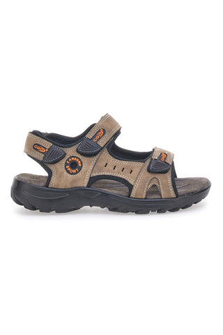 Sandali beige con strappi regolabili Canguro CA1002 da donna
