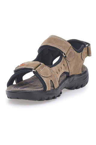 Sandali beige con strappi regolabili Canguro CA1002 da donna