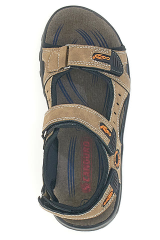 Beige Sandalen mit verstellbaren Riemen Canguro CA1002 für Damen