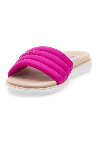 Fuchsiafarbene Hausschuhe mit gepolstertem Band und Dual Density Inblu 3SF