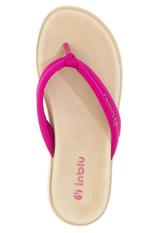 Weiche fuchsiafarbene Flip-Flops mit Dual Sensity-Technologie Inblu 04 SF