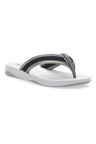 Schwarze Flip-Flops mit gepolstertem Riemen Inblu 14DD