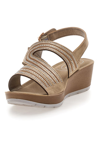 Sandale mit Riemchen und Glitzer INBLU 24 RN