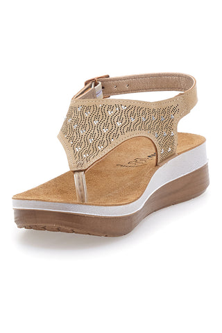 Sandali beige con plantare soft Inblu 22FT