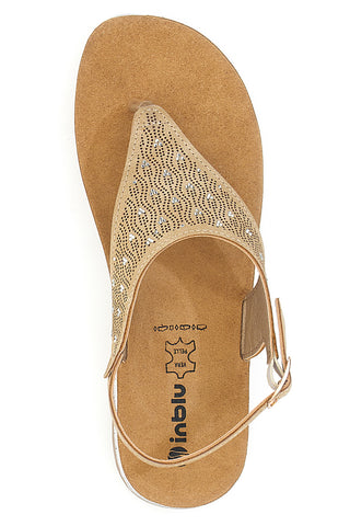 Sandali beige con plantare soft Inblu 22FT