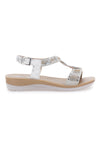 Sandali bianchi con strass comfort INBLU 43BV