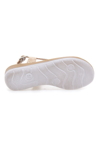 Sandali dorati con strass comfort INBLU 43BV