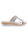 Ciabatte bianche con strass INBLU 42BV